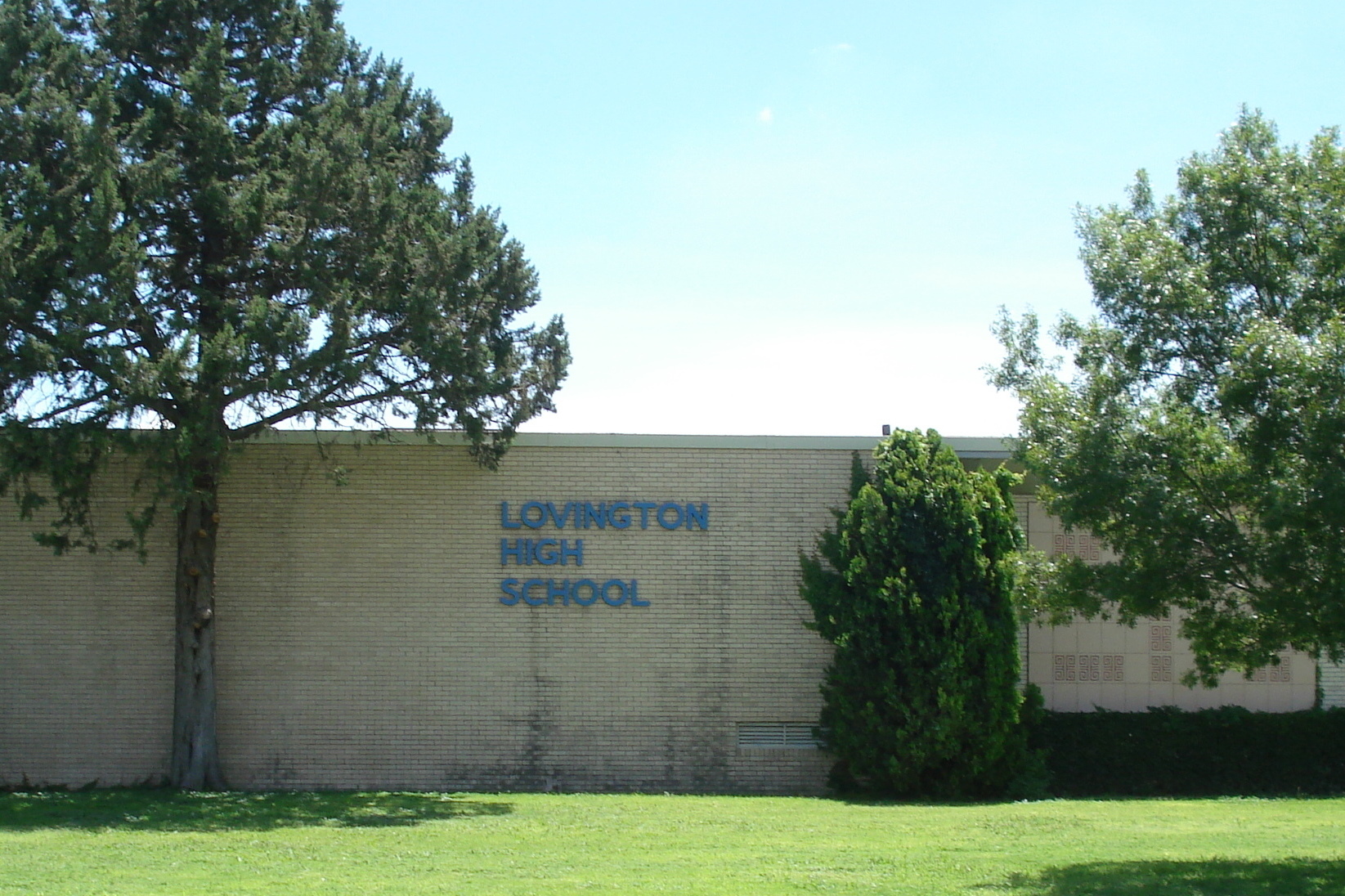 high school front view